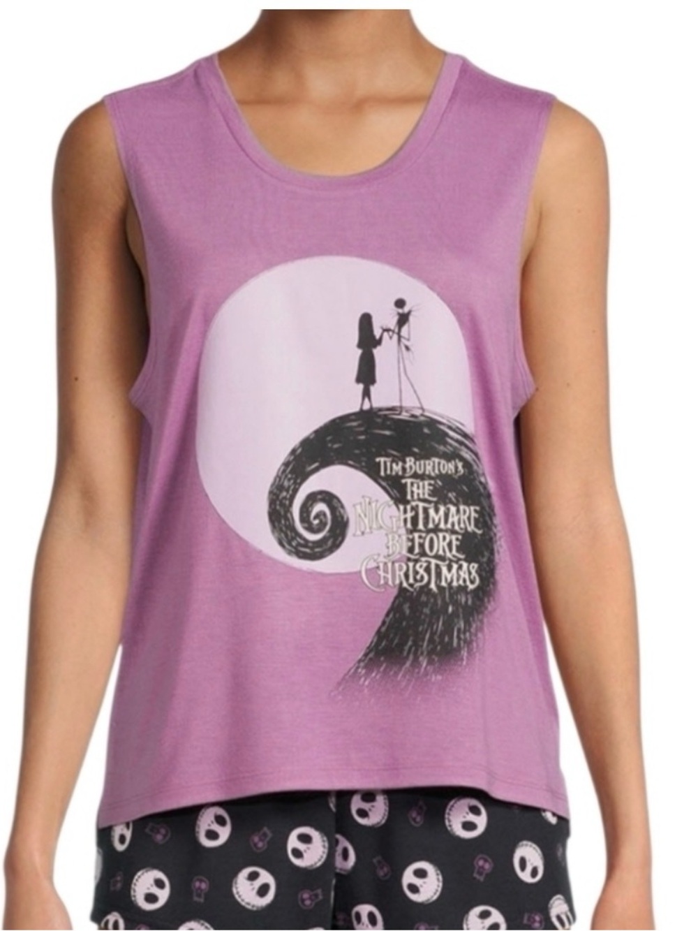 Disney Nightmare Before Christmas Tank Tops Pajama Top
